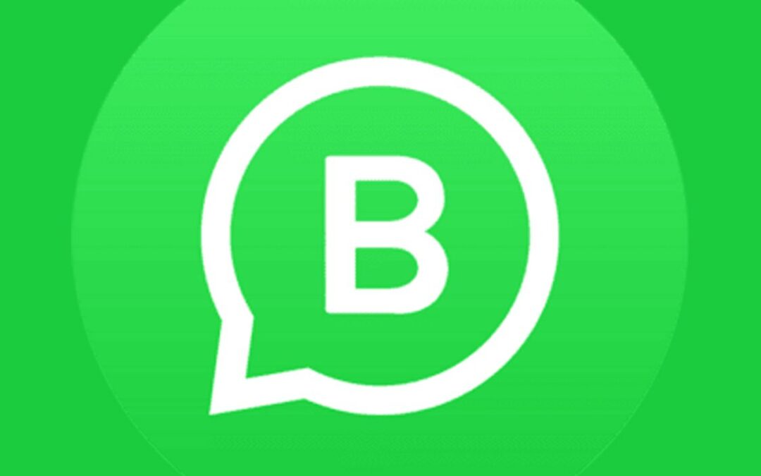 WhatsApp Business logo with green chat bubble and white letter B